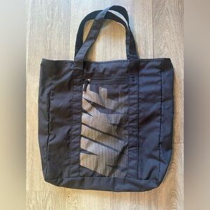 NWOT Nike Black and Gold Glittery Logo Tote Bag